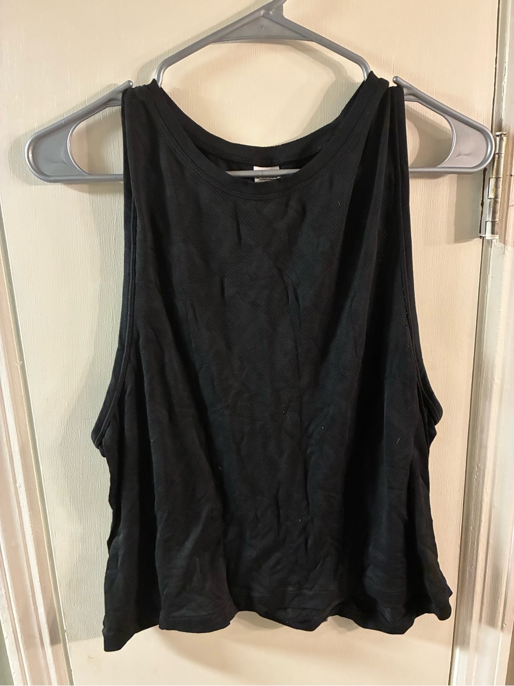 Victoria's Secret Pink Black Tank Top Size L Sleeveless Scoop Neck Shirt